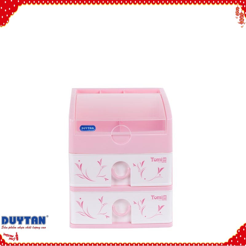 (Hà Nội) Tủ nhựa Duy Tân Tomi A4-3 ngăn-Hồng