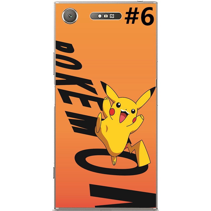 Ốp lưng silicon Sony xz1 in hình pikachu hoạt hình