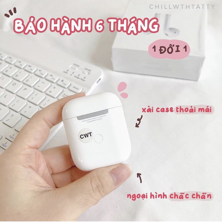 Tai Nghe không dây Bluetooth TWS 2 - Đổi Tên, Định Vị, Chạm Cảm Biến