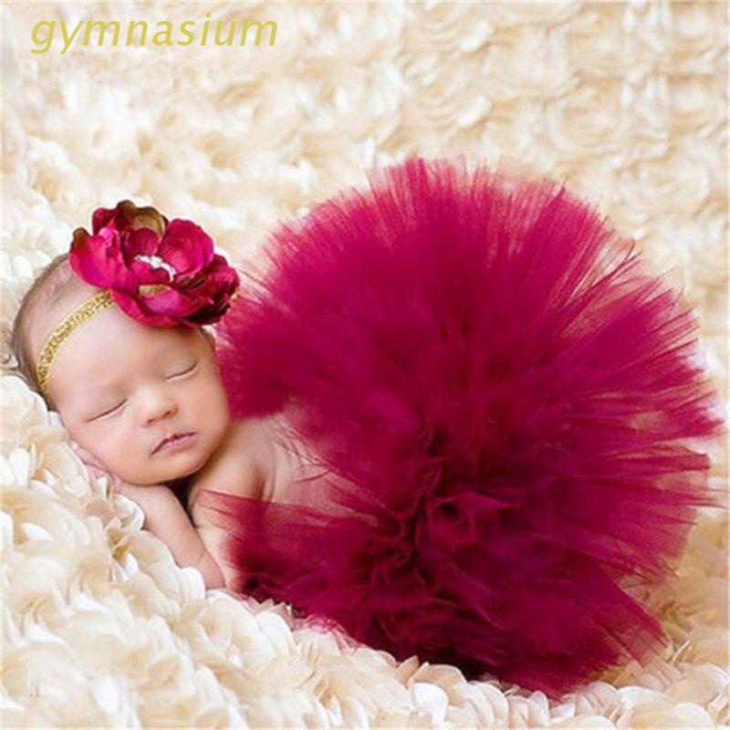 Set Váy Tutu + Băng Đô Làm Phụ Kiện Chụp Ảnh Cho Bé Gái