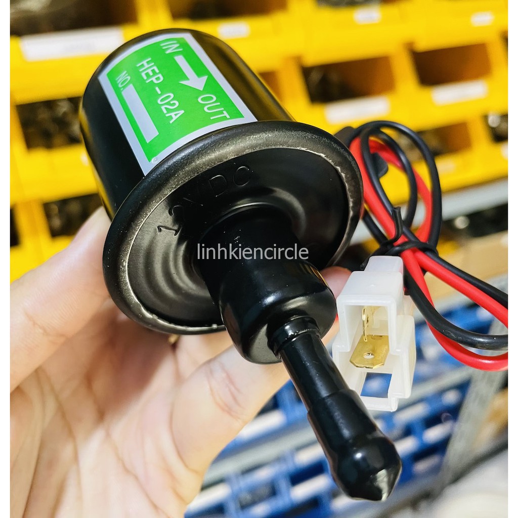 Bơm dầu diesel 12V đen bơm tự mồi bơm điện tử dùng bơm xăng bơm dầu 80 - 100 lít một giờ áp suất 3-6 psi - LK0110