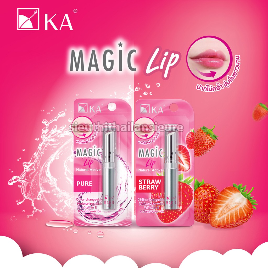 Son dưỡng có màu KA Magic Lip Natural Active 2.2g | BigBuy360 - bigbuy360.vn