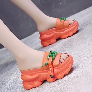 Dép đế xuồng quai xích đế mẫu mới thời trang 9cm 2106