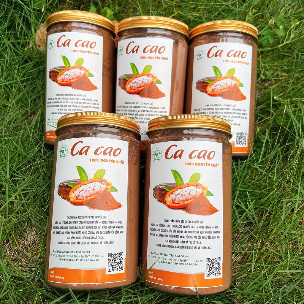 Cacao nguyên chất Đăk Lăk thơm ngon đặc sản Tây Nguyên Kim Oanh