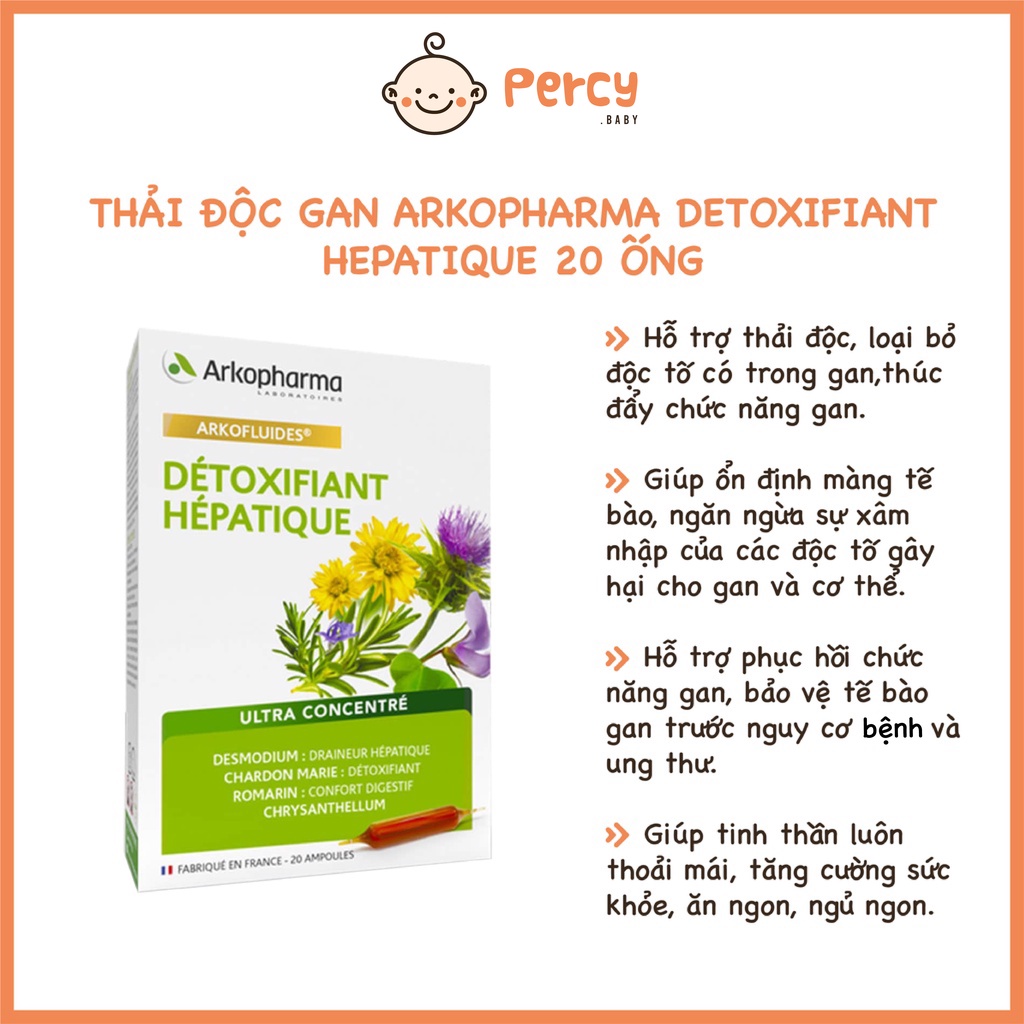 Thải Độc Gan Arkopharma Detoxifiant Hepatique 20 ống