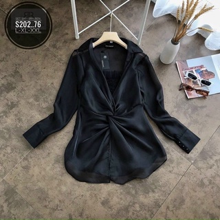 [N.T BIGSIZE] set sơ mi xoắn