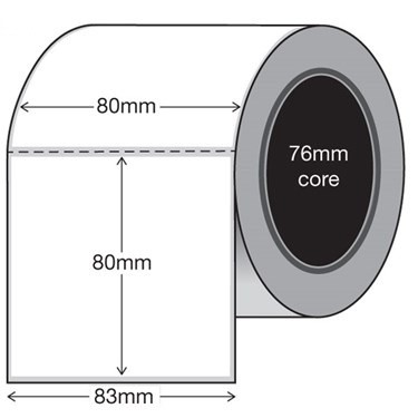 Combo 10 cuộn in tem dán K80 80x80
