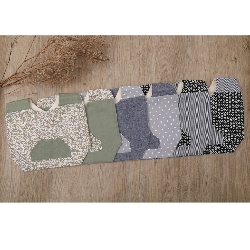 Yếm Ăn Cotton In Họa Tiết Dễ Thương Hợp Thời Trang Cho Bé