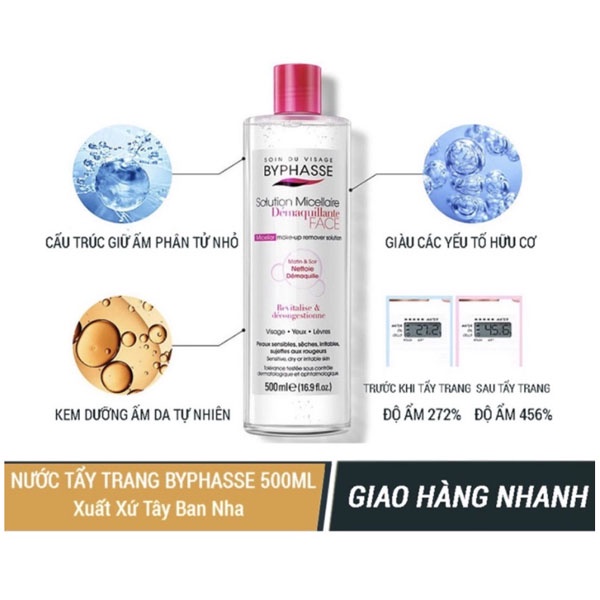 Nước tẩy trang Byphasse [FREE SHIP] 500ml | BigBuy360 - bigbuy360.vn