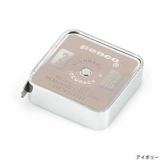 Penco Pocket Measure Ivory / Tape Color Brand From Japan (HGZ111-IV)