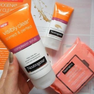 Sữa rửa mặt Neutrogena Visibly Clear Complexion scrub 150ml - MoCi Cosmestics - MoCi Cosmestics