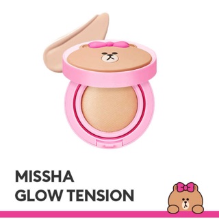 Kem nền che phủ căng bóng missha x line friends glow tension