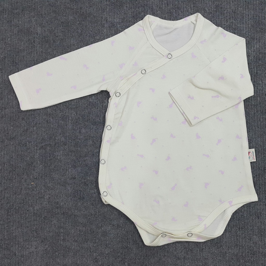 Body Tay Dài Cotton Cao Cấp Nút Gài Chéo Dành Cho Bé từ 3 - 8 Ký [Sihu Baby Shop]