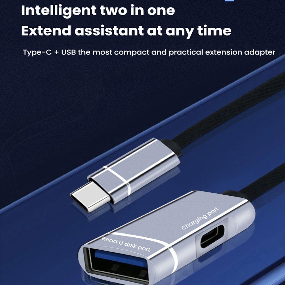 SHOUKEY Đầu Đọc Thẻ Nhớ USB 3.0 Type C 2 Trong 1 Tiện Dụng