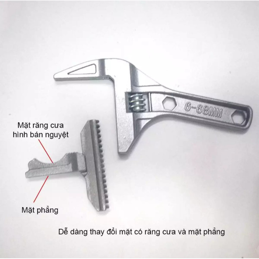 Mỏ Lết Sửa Chữa Nước Đa Năng Gia Đình Có Độ Mở 6-68mm