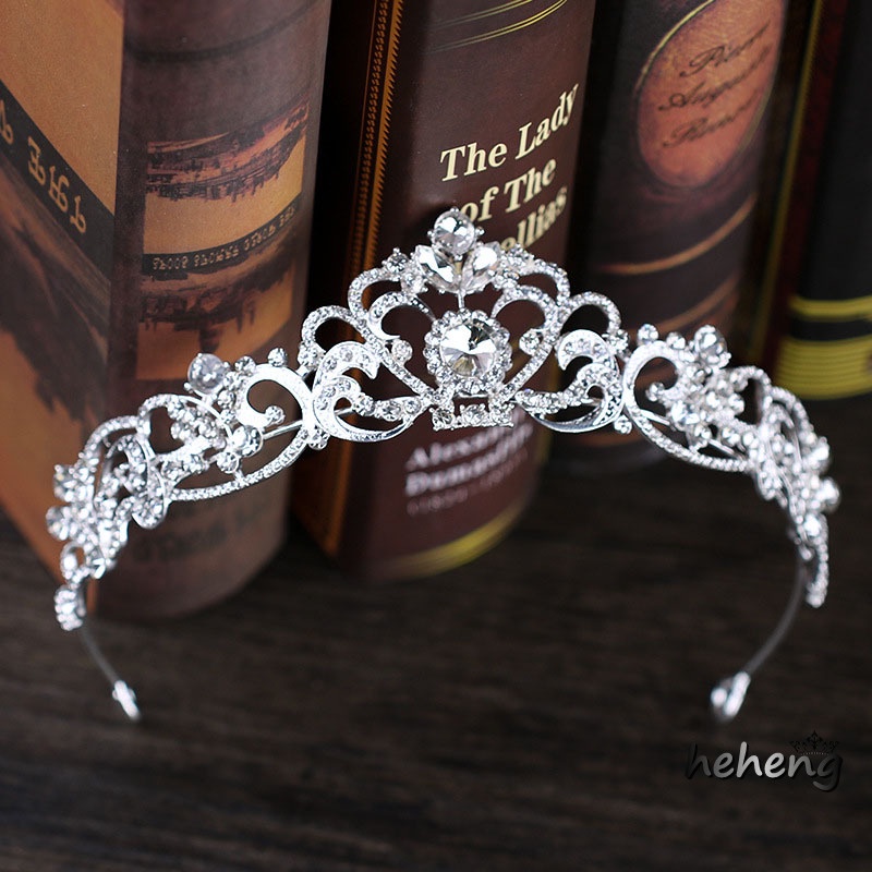 Băng Đô Hình Vương Miện Đính Đá Lấp Lánh