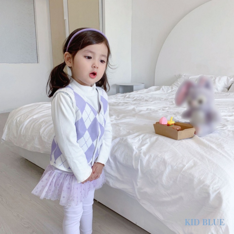 Quần Legging Phối Lưới In Hoạt Hình Kiểu Hàn Quốc Thời Trang Thu Đông Cho Bé Gái