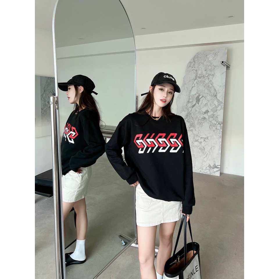 Áo Sweater nam nữ Gucci, Áo đôi mẫu Hot Trend, chất nỉ mềm mịn