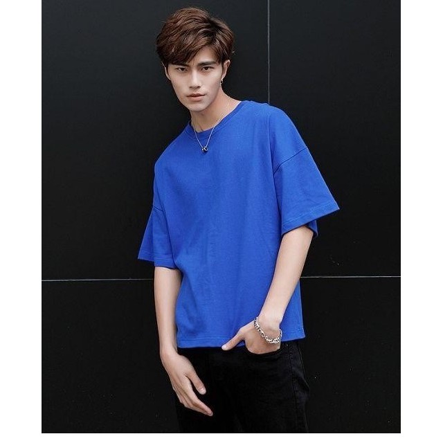 áo thun tay lỡ màu XANH BÍCH nam & nữ FOME RỘNG có chọn size, chất thun xịn 3YY-7