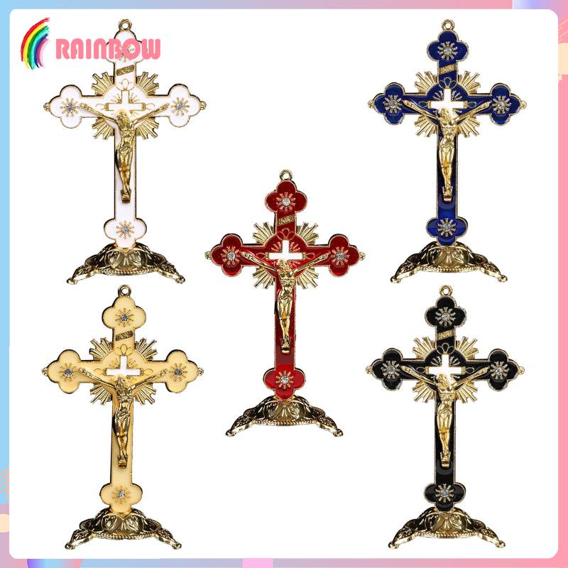 Tượng Đứng Crucifix Christ Cross Để Kệ
