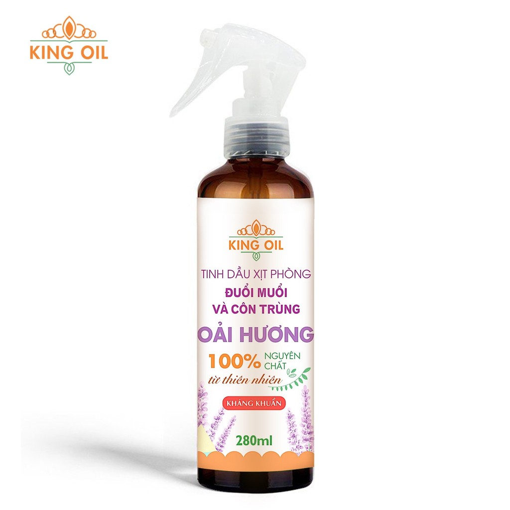 Bình xịt phòng 280ml tinh dầu Oải Hương/ Cam ngọt/ Lavender/ Bưởi/ hoa lài/ Bạc hà/ Sả chanh/ Quế - khử mùi và đuổi muỗi