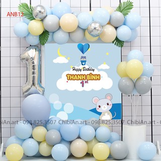 Set bóng bay trang trí sinh nhật cho bé trai ANB12