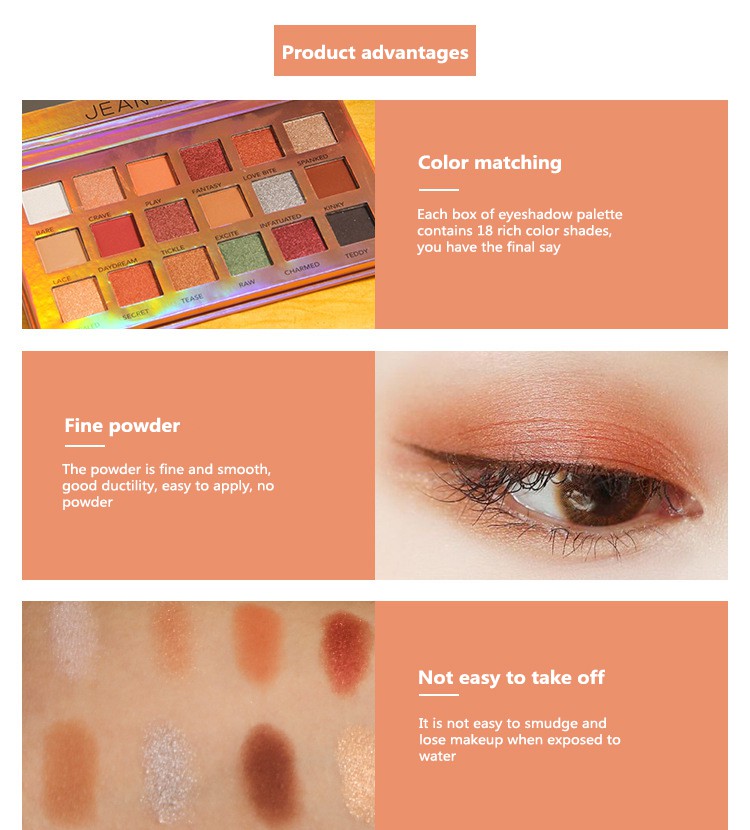 【Ready Stock】 Eye Makeup Desert and Starry Sky 18 Color Matte Glitter Eyeshadow Palette Shimmer Shine Pink Pearlescent 【TB】