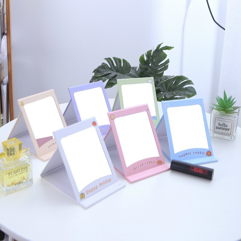 Gương Giấy Gấp Gọn Hoạt Hình Dễ Thương
