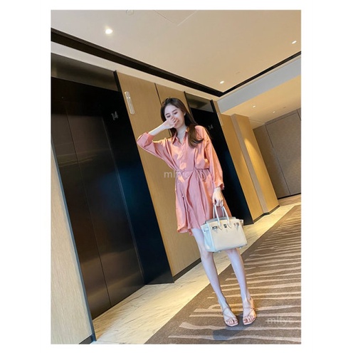 giày cao gót vuông 6-7CM Minhtuyetshoes mũi vuông guốc nữ kiểu kẹp ngón quai mảnh mã GCG1