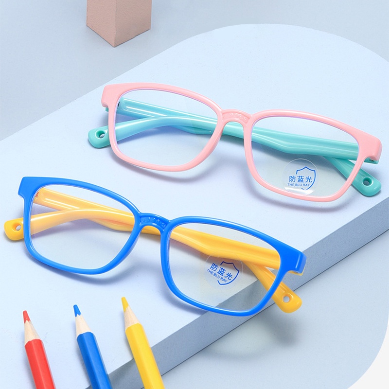 Kính Chống Ánh Sáng Xanh Bằng Silicon Thoải Mái Thời Trang Cho Trẻ Em