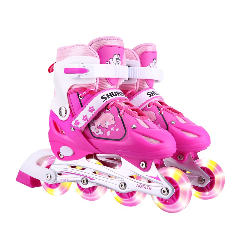 Giày trượt patin cho người mới bắt đầu dành trẻ em trọn bộ 3-4-5-6-10 tuổi nam và nữ nội tuyến