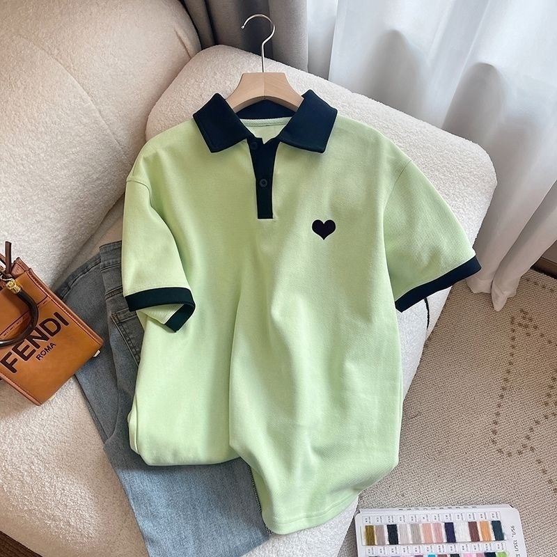 Áo Thun Tay Ngắn Màu Sắc Thời Trang Mùa Hè Dành Cho Nữ