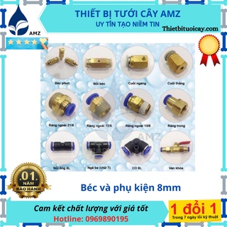 Phụ kiện ống 8mm dùng cho hệ thống phun sương tưới cây, làm mát