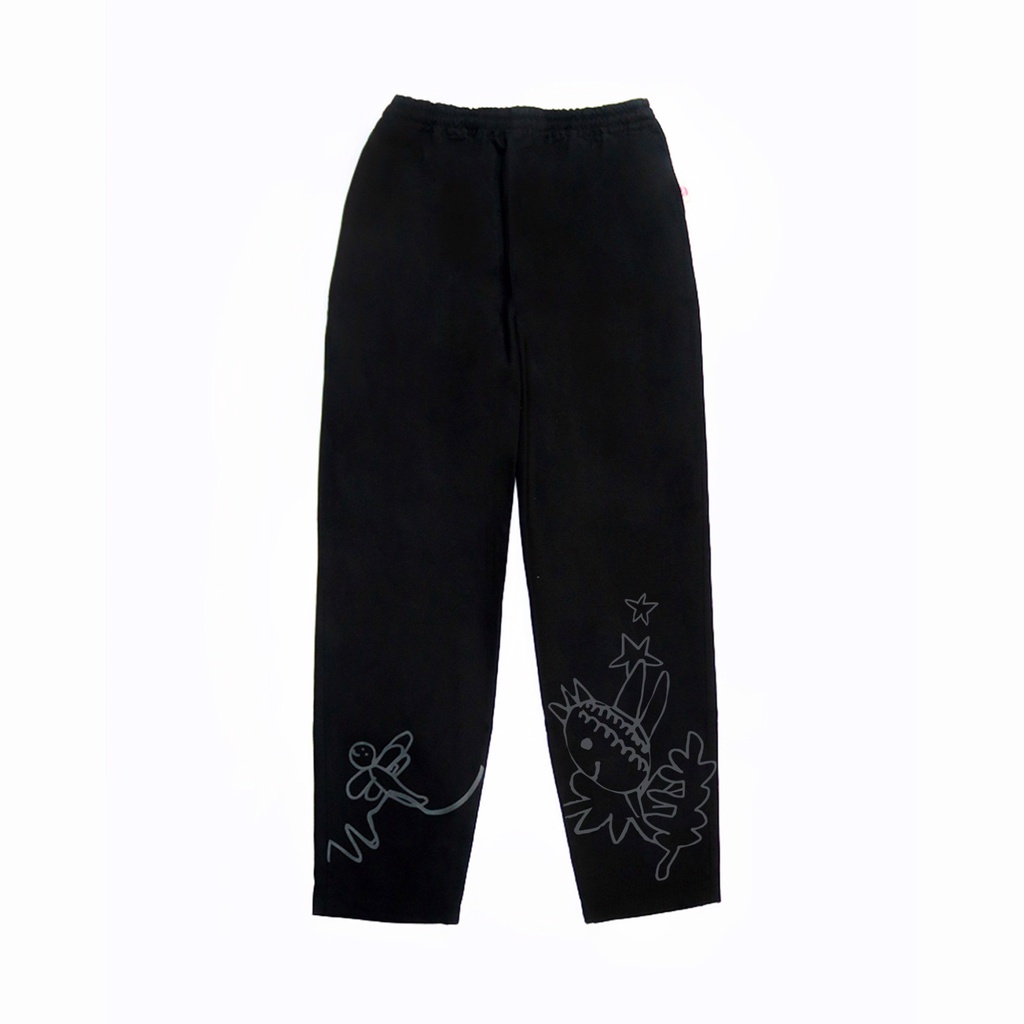 [Made by Tòhe] Quần Kaki ống suông in lưới màu chìm (Unisex)