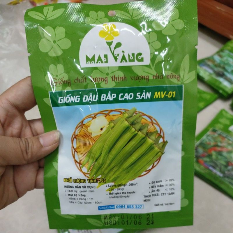 [gói 20g] Hạt giống Đậu bắp xanh