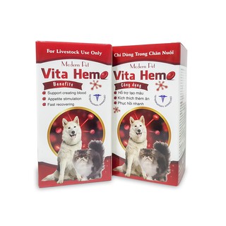 MODERN PET - VITA HEMO 100ml - Kích Thích Ăn Uống, Phục Hồi Sức Khỏe Nhanh