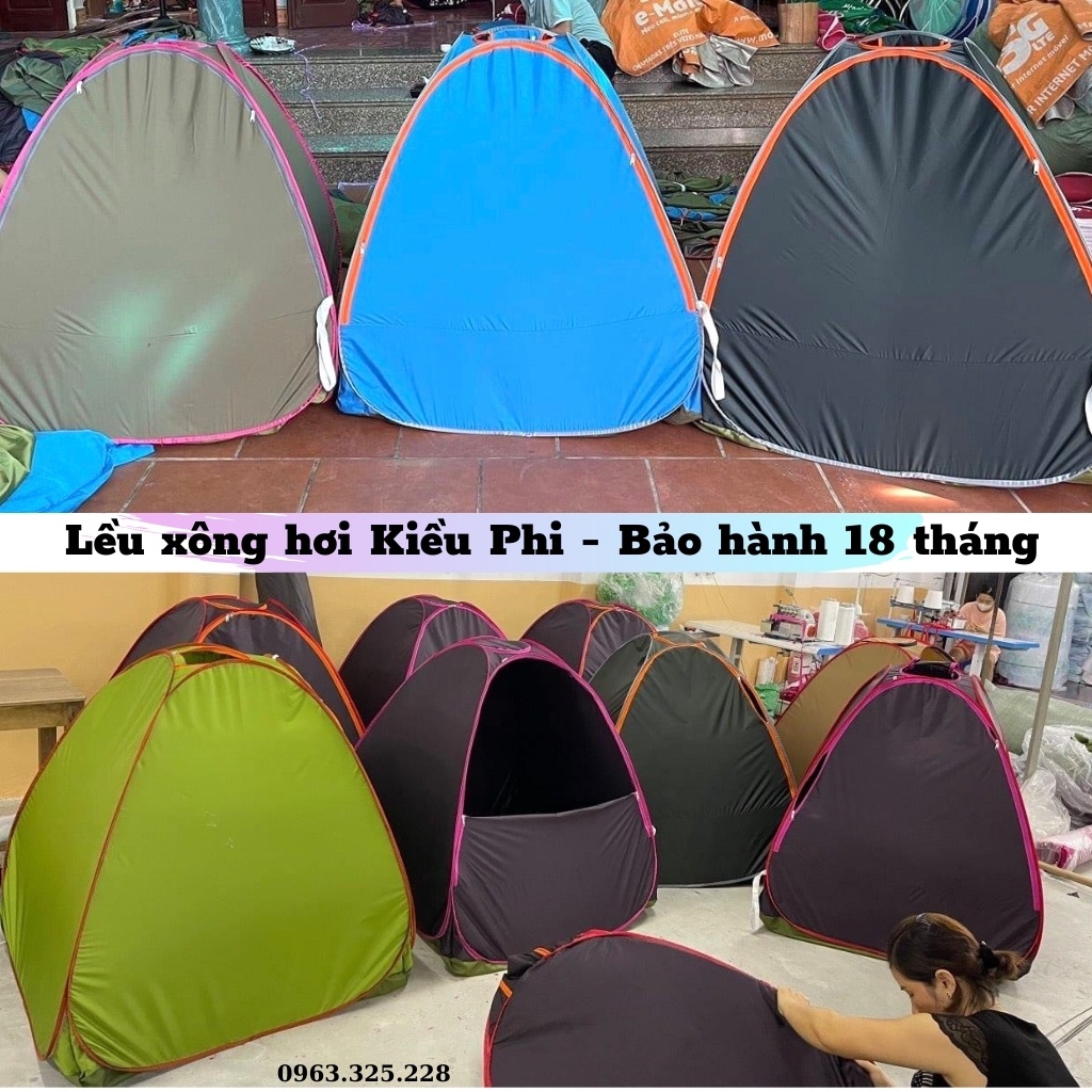 Lều xông hơi sau sinh chui đầu  - Liều xông hơi tự bung sau sinh cao cấp gấp gọn Kiều Phi