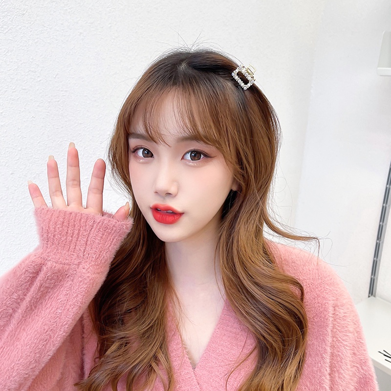 Kẹp tóc hình cá mập đính ngọc trai giả thời trang Hàn Quốc cho nữ