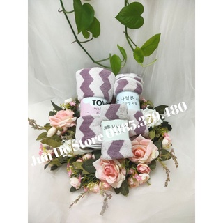 Combo 3 khăn (khăn tắm, khăn lau đầu, khăn mặt) sóng to - SIÊU MỀM MỊN