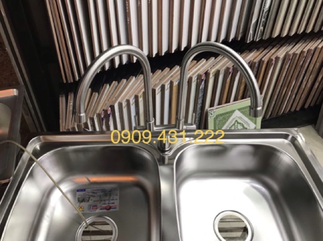 Vòi rửa chén Vòi rửa bát đôi inox 304