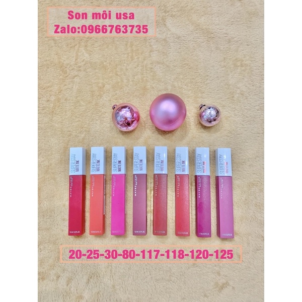Son kem lì Maybelline Super Stay Matte Ink chính hãng Mỹ