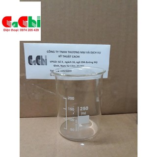 Cốc thủy tinh có mỏ 250ml của Đức