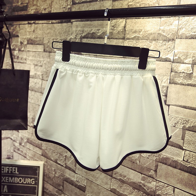 [Baywellfashion]Womens Striped High Drawstring Waist Beach Shorts Sports Running Yoga Shorts Pants | BigBuy360 - bigbuy360.vn