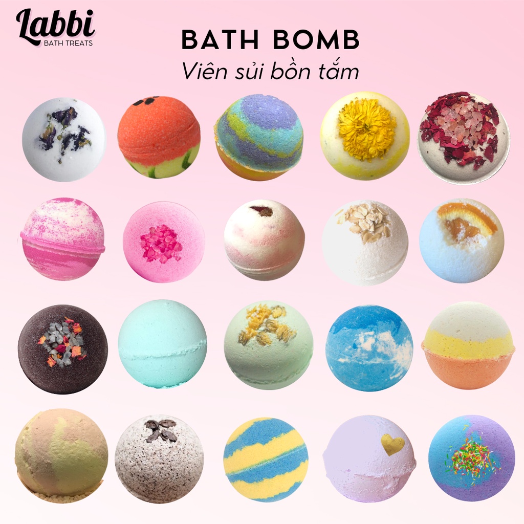 TỔNG HỢP [Labbi] Bath bomb / Viên sủi bồn tắm / Bom tắm