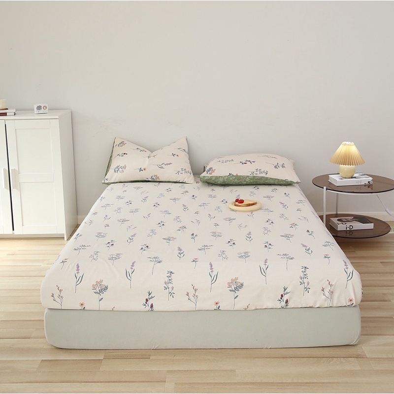 Set ga gối cotton IGUN BEDDING chất liệu siêu mềm mịn thoáng mát