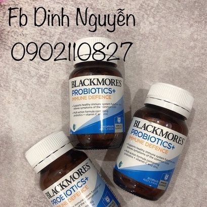 Men Vi Sinh Tăng Đề Kháng Blackmores Probiotics+ Immune Defence lọ 30 Viên