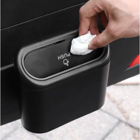 1 Thùng Rác Mini Có Nắp Chống Rò Rỉ Dành Cho Xe Hơi Xe Tải Xe Tải Xe Buýt Xe Buýt