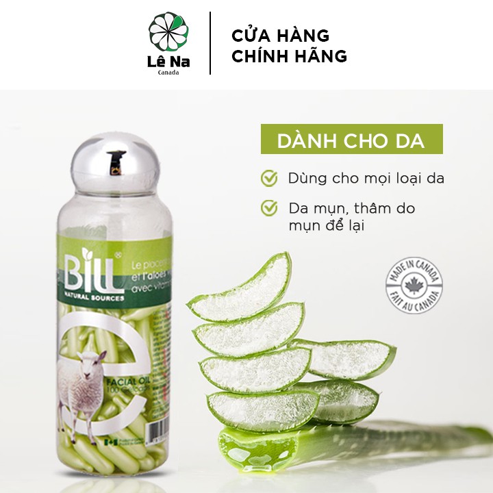 Viên Bôi Nhau Thai Cừu Bill Sheep Placenta 100 Viên Của Canada (màu xanh)