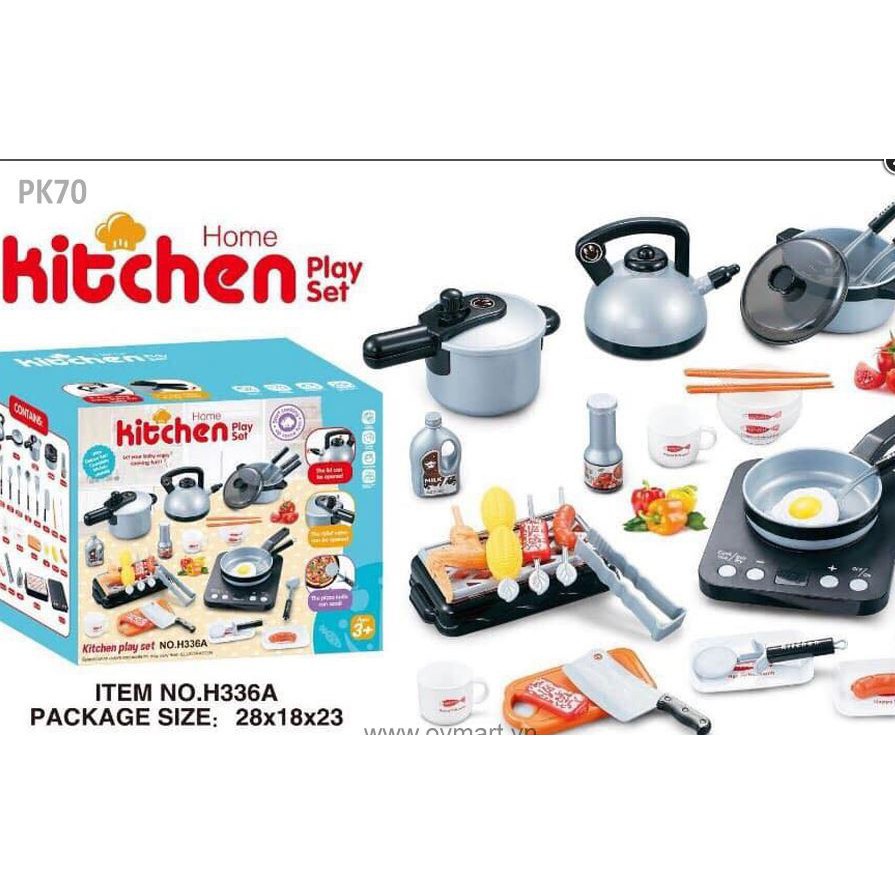 Bộ nấu ăn 36 món cho bé vừa chơi vừa học, đồ chơi nấu ăn cho trẻ em lành mạnh