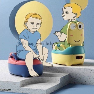 Bồn cầu mini bô vệ sinh cho bé đa năng kèm đệm lót Tặng Cọ Rửa bé từ 6 tháng tuổi